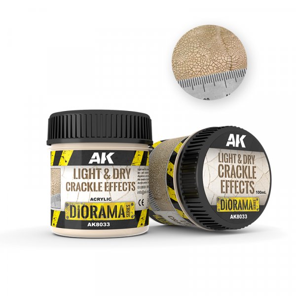 AK8033 - Light & Dry Crackle Effects, 100ml