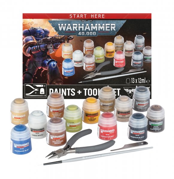 60-12 - Warhammer: 40.000 - Paints + Tools Set