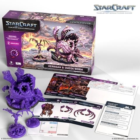 Starcraft - Zerg Hero Expansion Set - Kerrigan & Omega Worm (Primal Kerrigan)