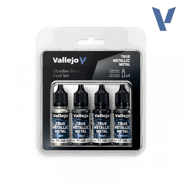 77.270 - Obsidian Black Paint Set - True Metallic Metal