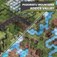 BattleTech - Battlemat: Pozoristu Mountains (CW) / Kozice...
